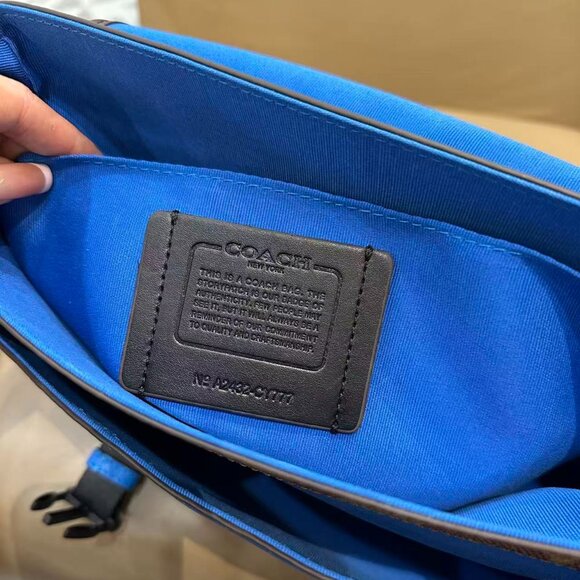 COACH Men's Monogram Racer Crossbody Bag, size 28×22.5cm×8cm - Picture 8 of 9